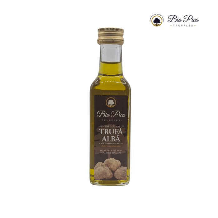 Olio extravergine di oliva aromatizzato al tartufo bianco Tuber Magnatum (100 ml)