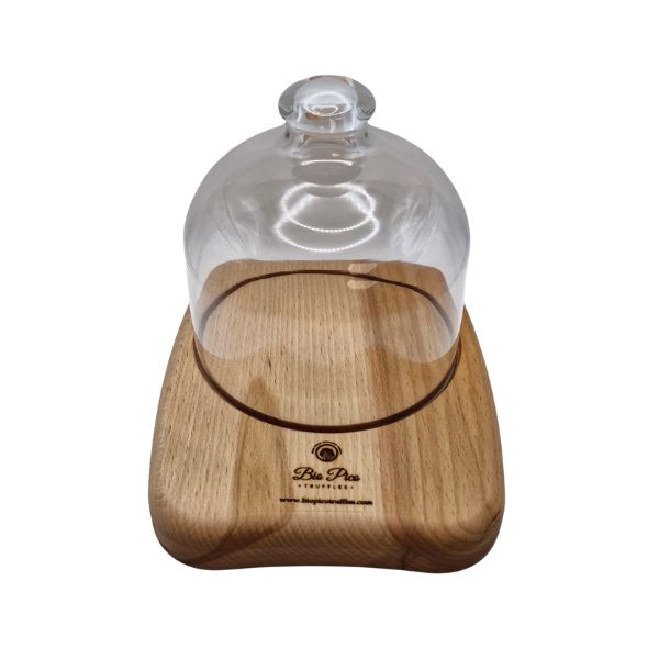 Espositore per tartufi in legno d'ulivo