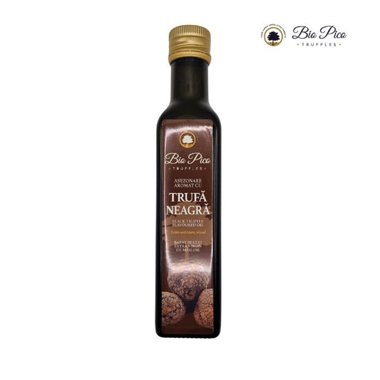 Olio extravergine di oliva aromatizzato al tartufo nero Tuber Aestivum (100 ml)